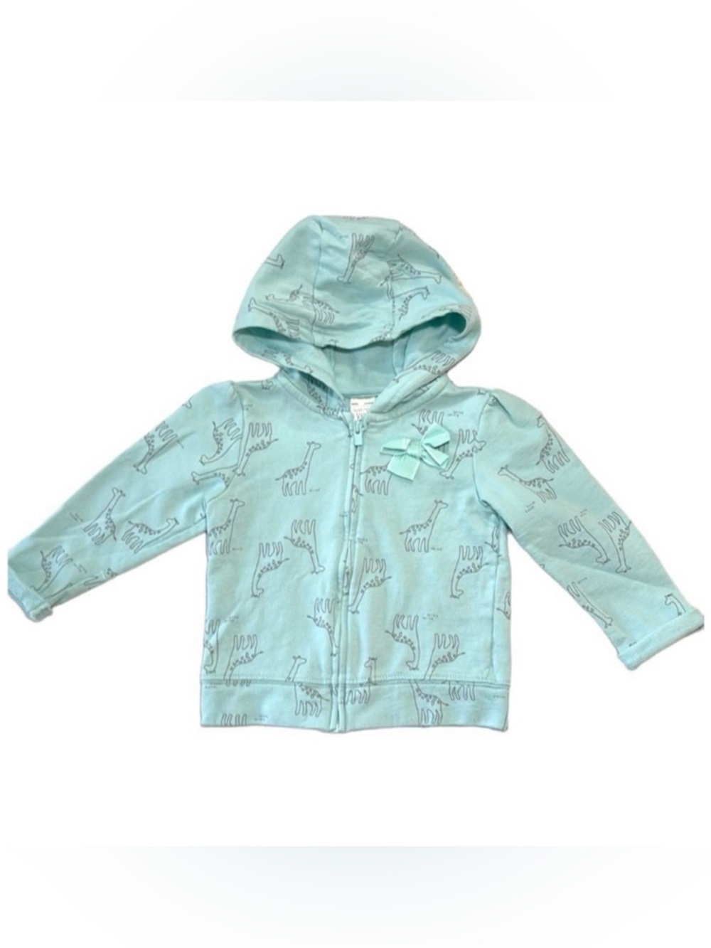 Carter’s | Just One You Infant Baby Girls Giraffe Blue Full Zip Hoodie Size 12M